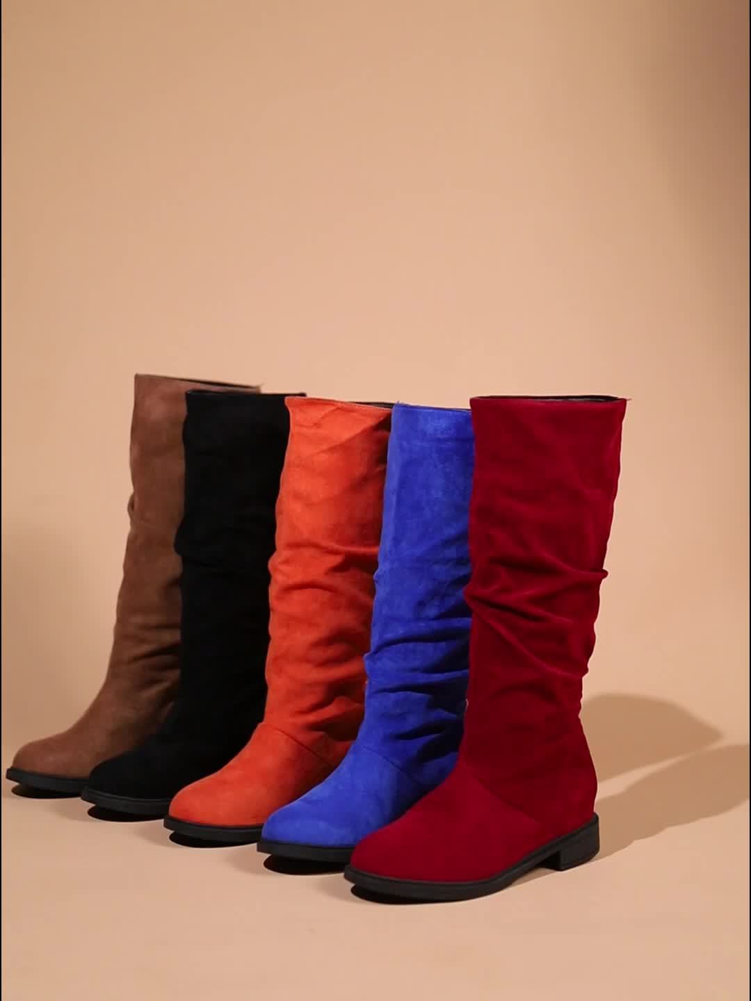 Women's Slouchy Mid Calf Boots