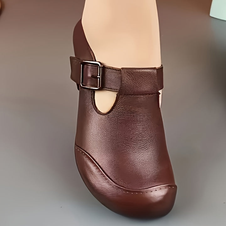 Women's Retro Chunky Mid Heels