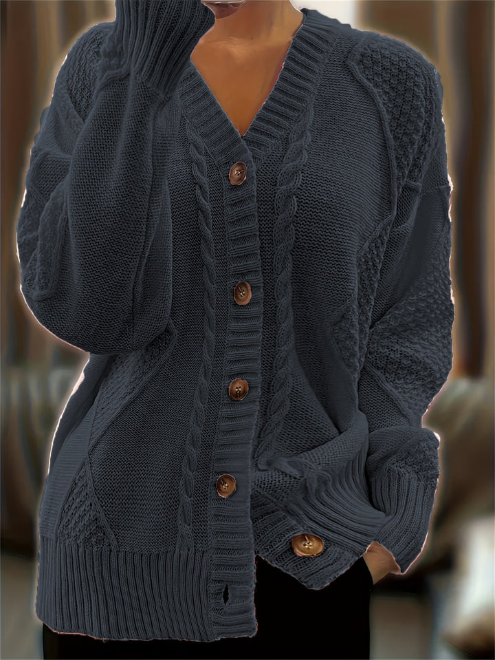 Women'S Elegant V-Neck Cardigan