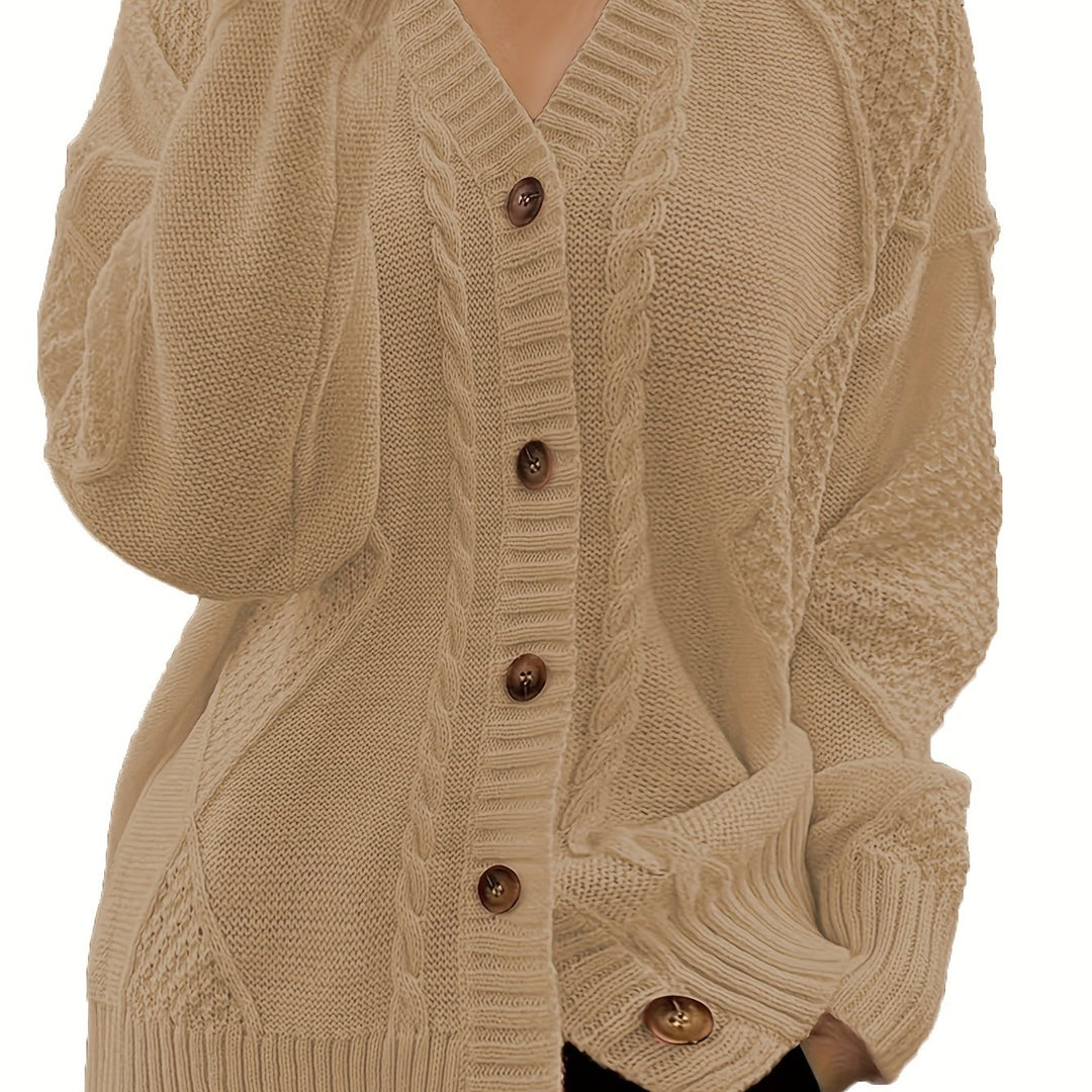 Women'S Elegant V-Neck Cardigan
