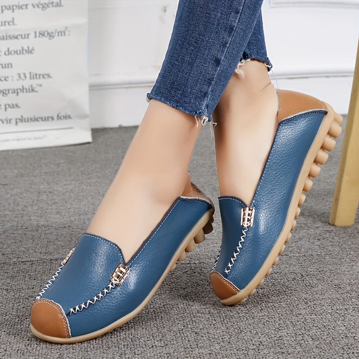 Round Toe Casual Loafers
