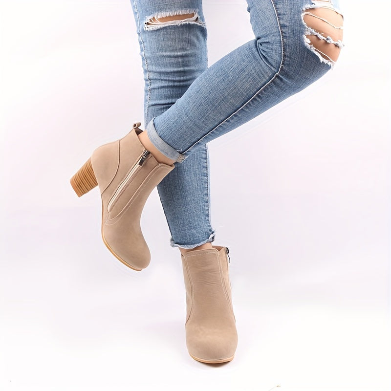 Maryline™ – Durable Ankle Boots with Stable Heels for All-Day Comfort