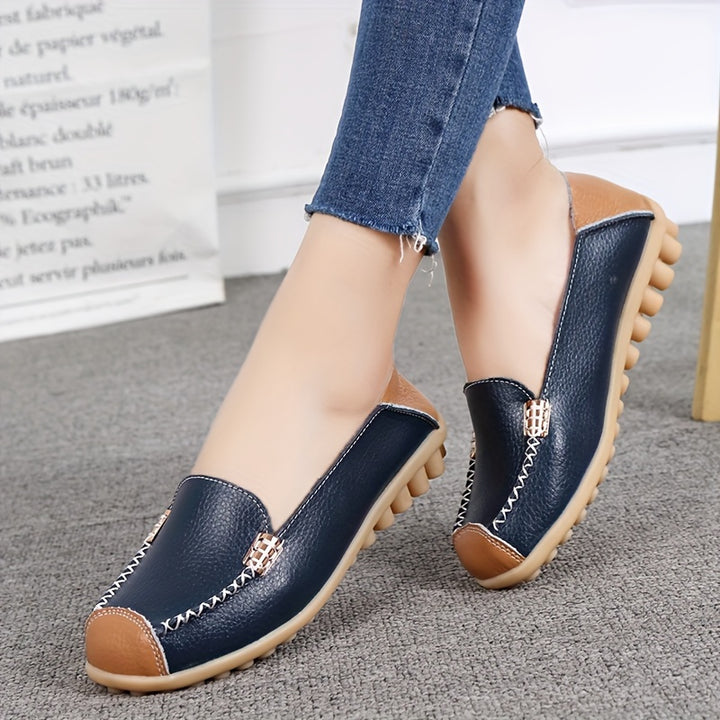 Round Toe Casual Loafers