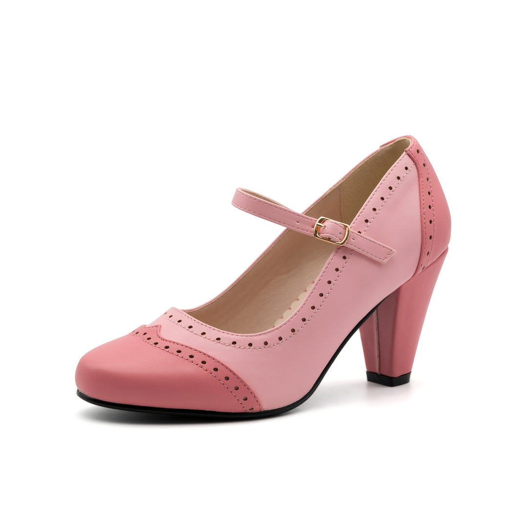 Amy™ | Stylish Two-Tone High Heels with Comfortable Design