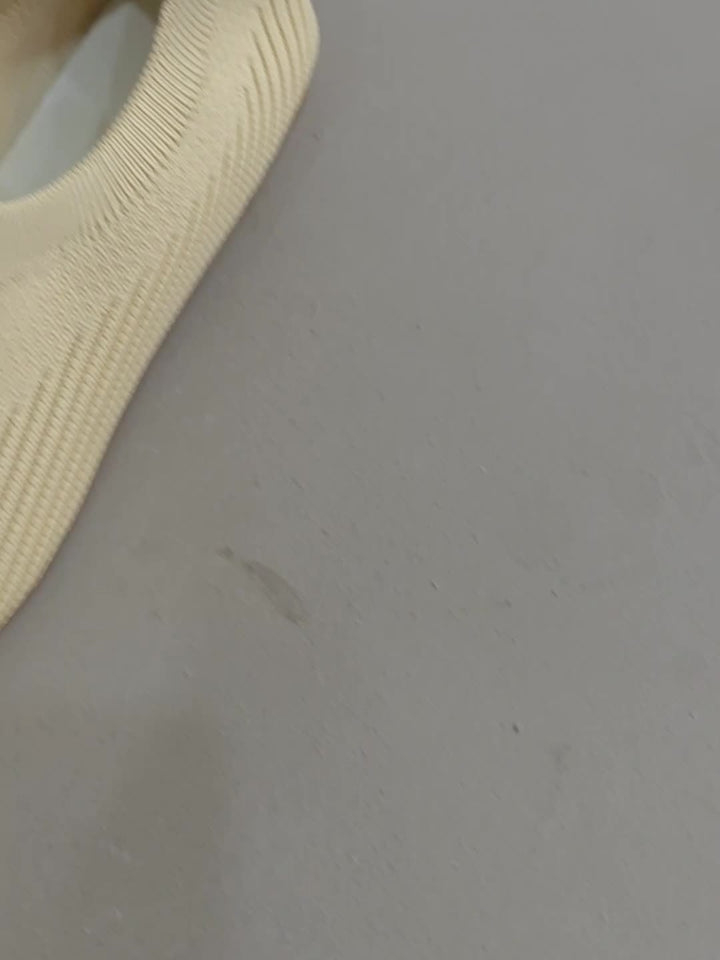 Breathable Knit Slip-On Flats
