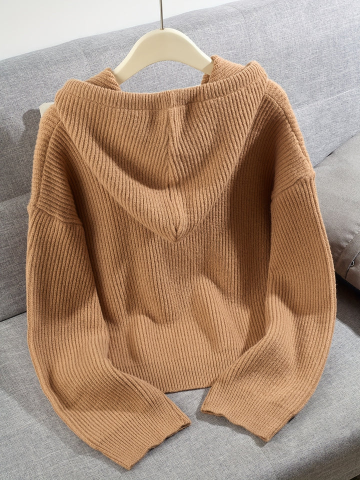 Women's Thick Winter Hooded Zip-Up Cardigan Coat