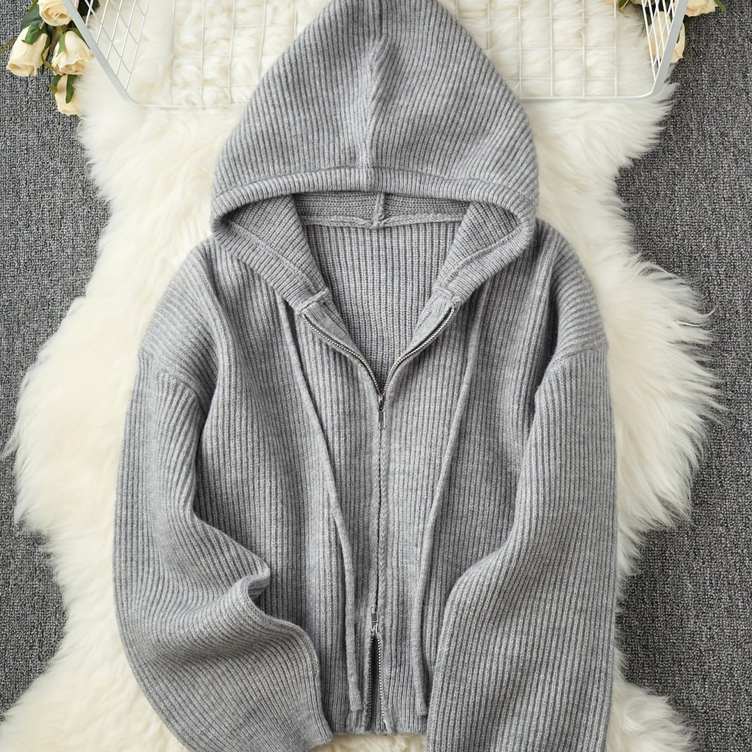 Women's Thick Winter Hooded Zip-Up Cardigan Coat