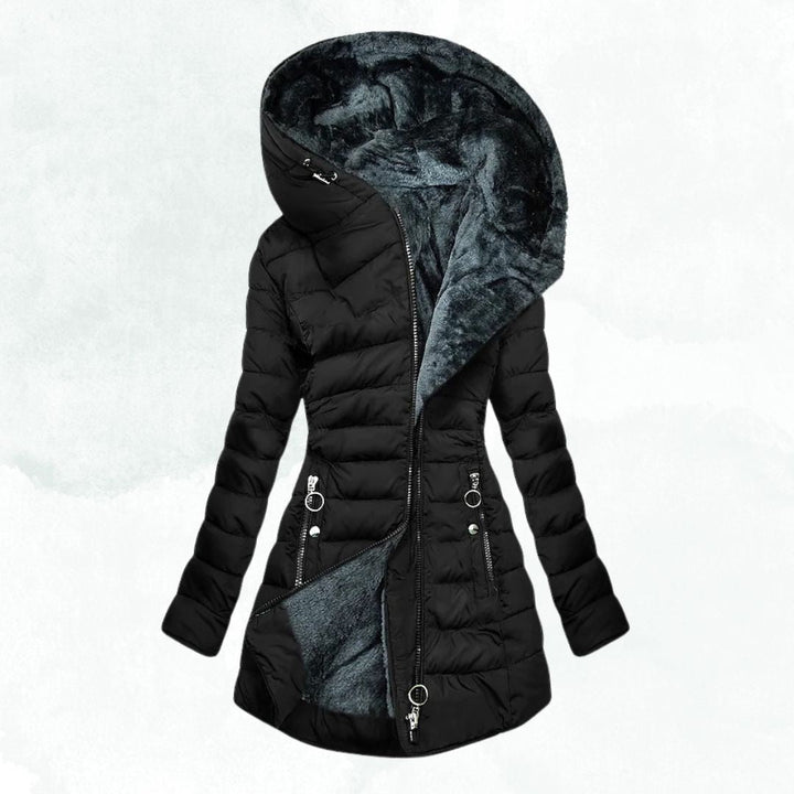 Winter jacket with warm fur lining