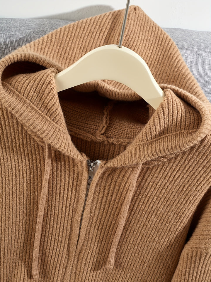 Women's Thick Winter Hooded Zip-Up Cardigan Coat