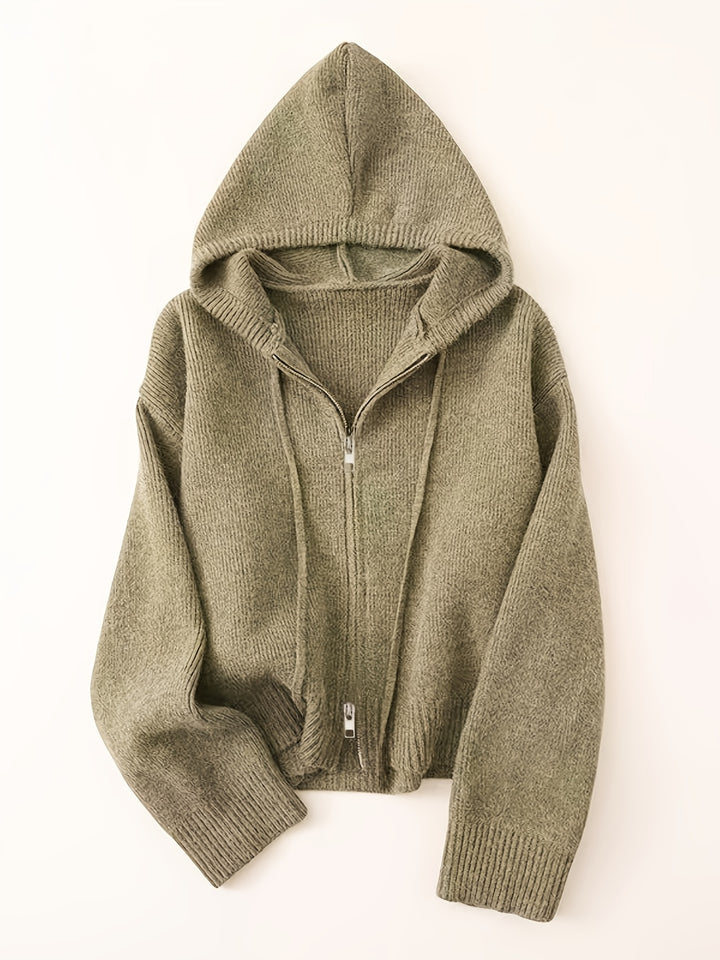 Women's Thick Winter Hooded Zip-Up Cardigan Coat