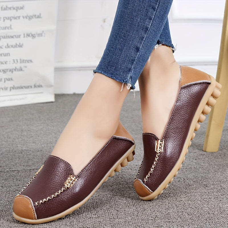 Round Toe Casual Loafers