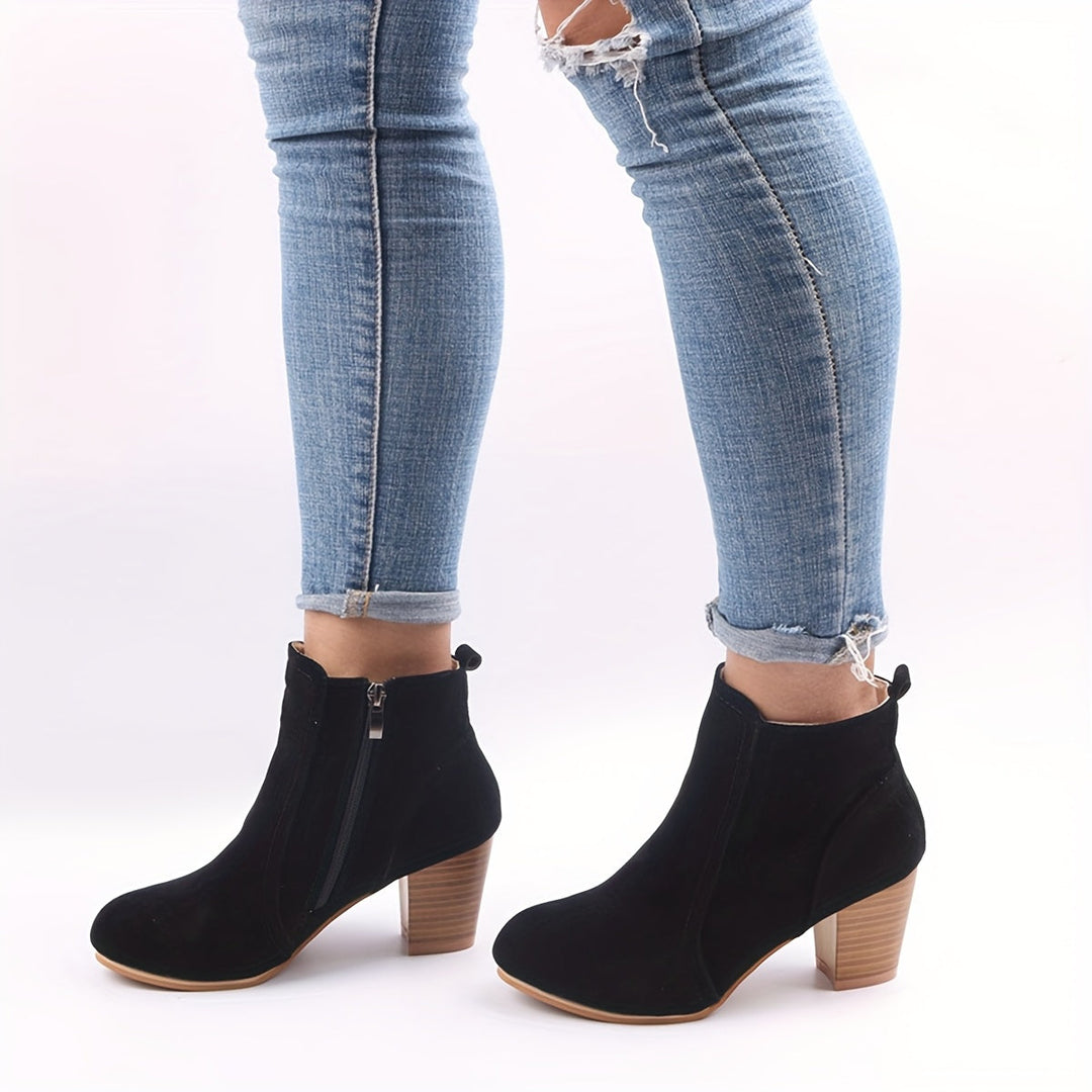 Maryline™ – Durable Ankle Boots with Stable Heels for All-Day Comfort