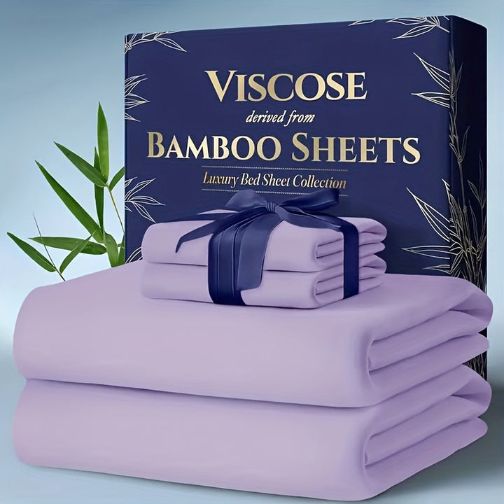 6pcs Bamboo Cooling Bed Sheets Sets  - Ultra Soft & Luxuriously Cooling for Hot Sleepers