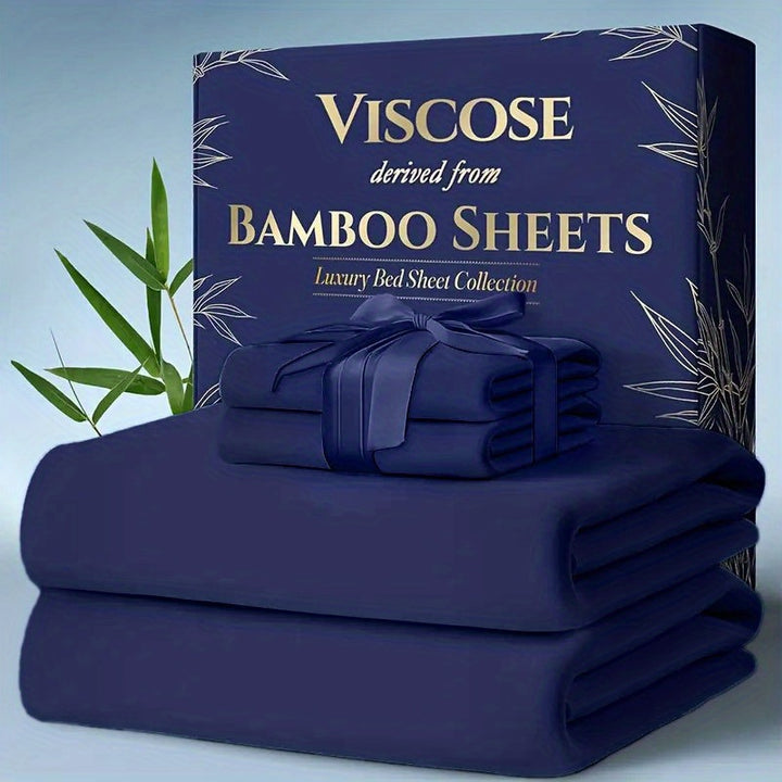 6pcs Bamboo Cooling Bed Sheets Sets  - Ultra Soft & Luxuriously Cooling for Hot Sleepers