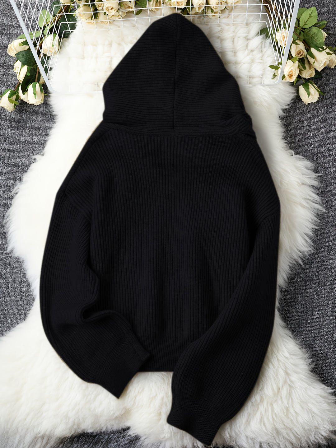 Women's Thick Winter Hooded Zip-Up Cardigan Coat