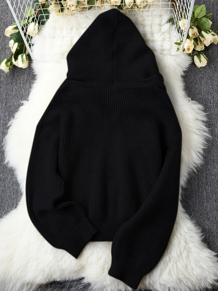 Women's Thick Winter Hooded Zip-Up Cardigan Coat