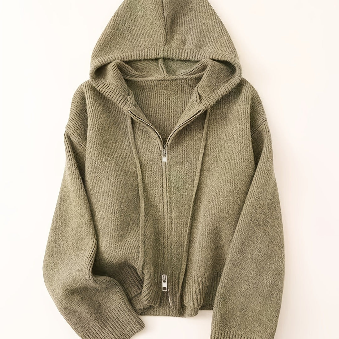 Women's Thick Winter Hooded Zip-Up Cardigan Coat