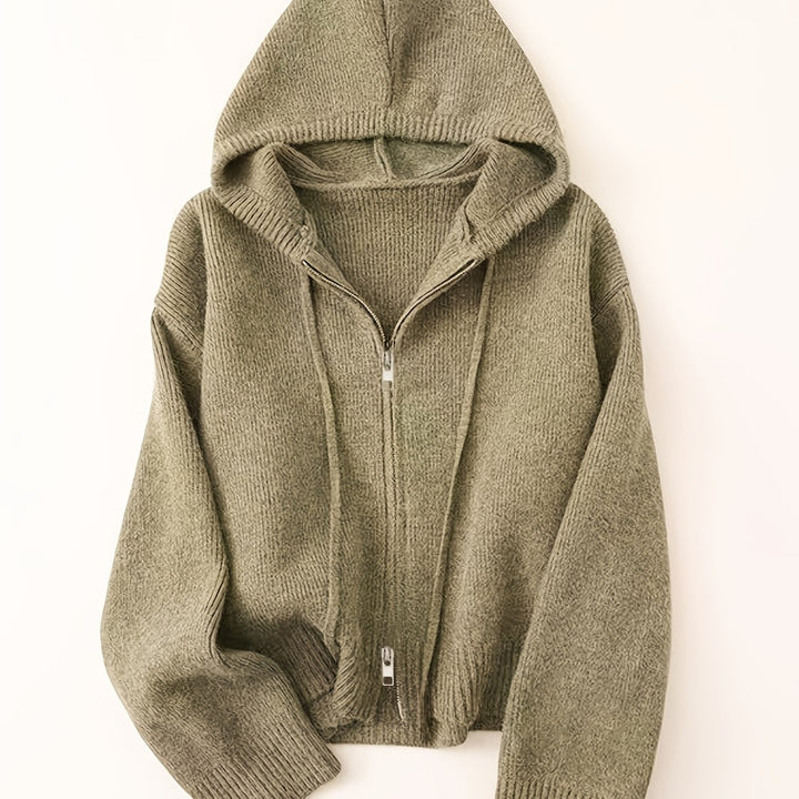 Women's Thick Winter Hooded Zip-Up Cardigan Coat