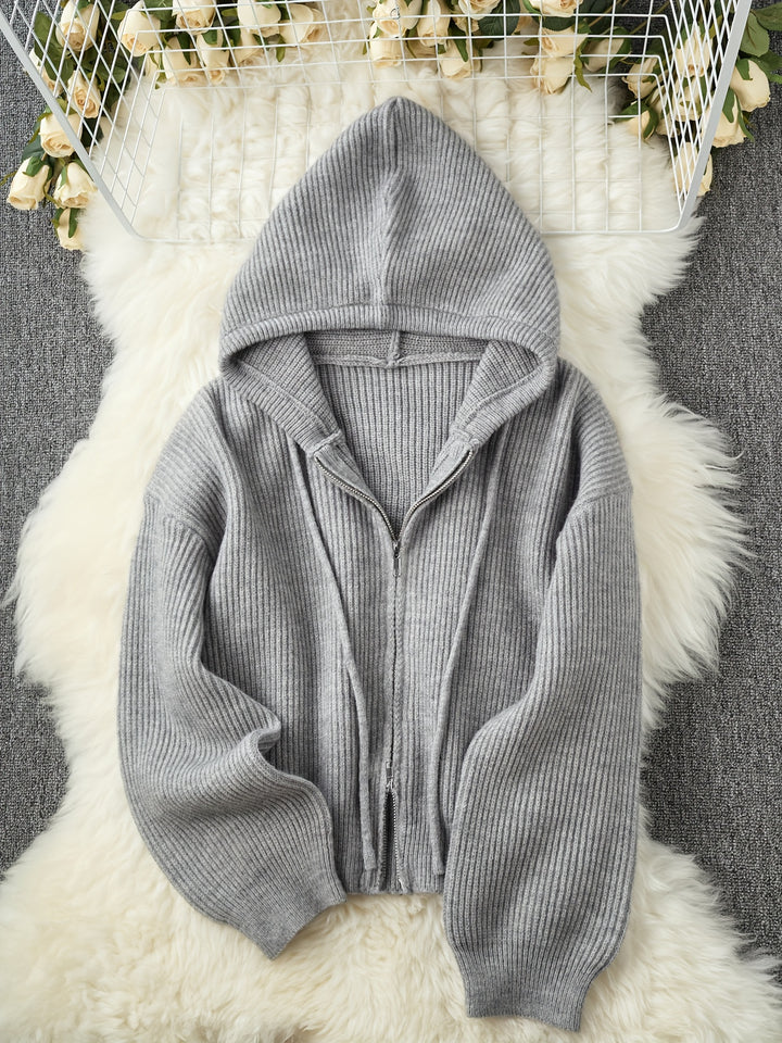 Women's Thick Winter Hooded Zip-Up Cardigan Coat