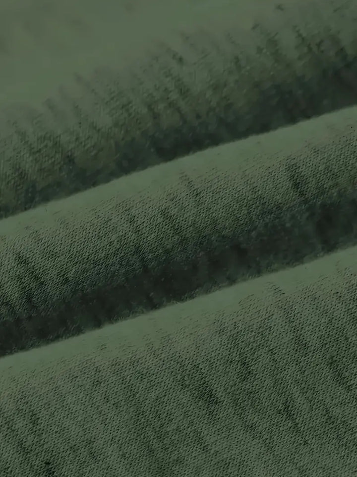 Women's Olive Green Plaid & Thankful Grateful Blessed Print Sweatshirt