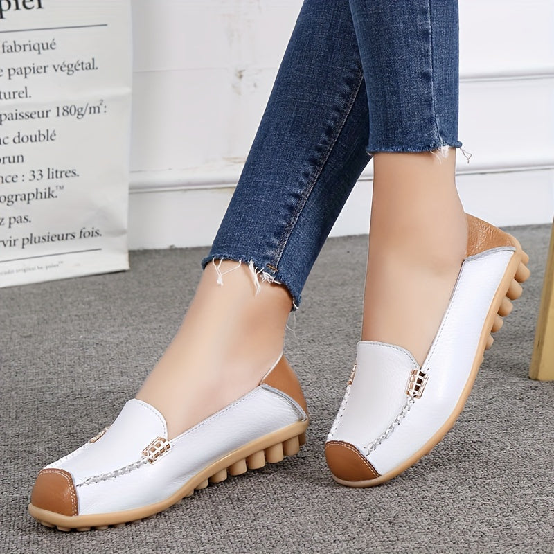 Round Toe Casual Loafers