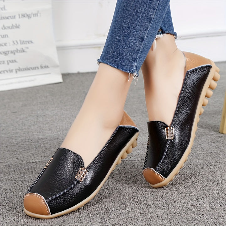 Round Toe Casual Loafers