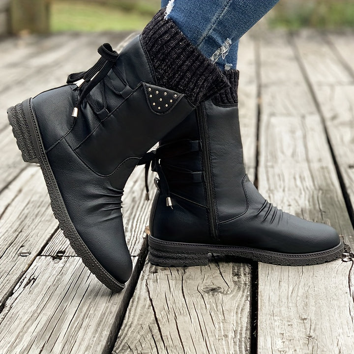 Vintage Classic Elegant 's Mid-Calf Boots