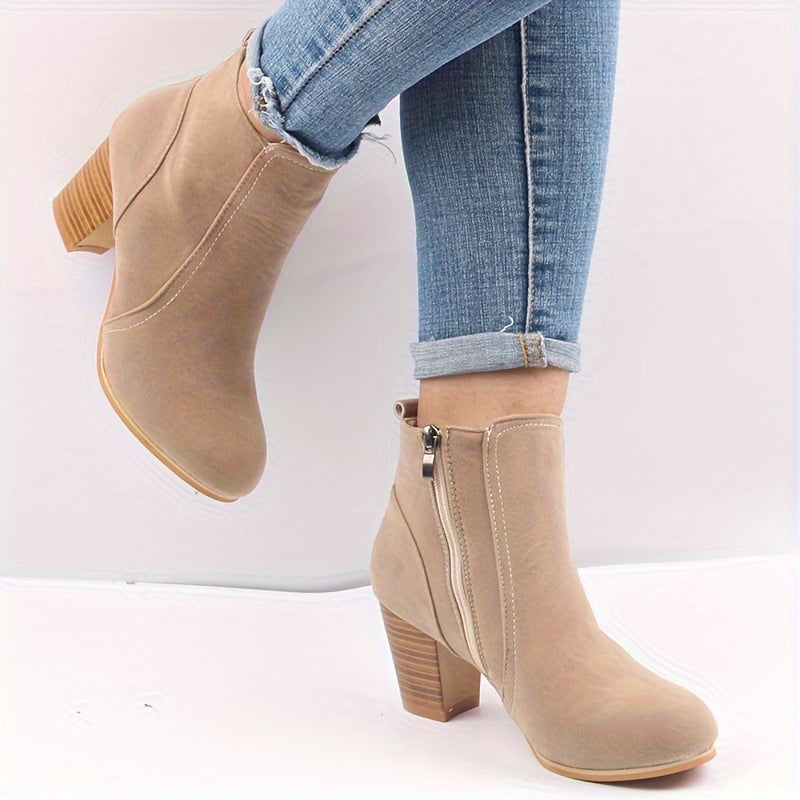 Maryline™ – Durable Ankle Boots with Stable Heels for All-Day Comfort