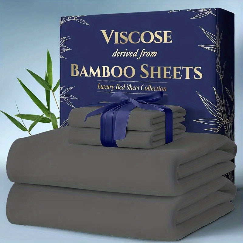 6pcs Bamboo Cooling Bed Sheets Sets  - Ultra Soft & Luxuriously Cooling for Hot Sleepers