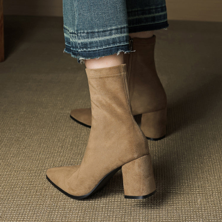 Tylia Genuine Suede Boots