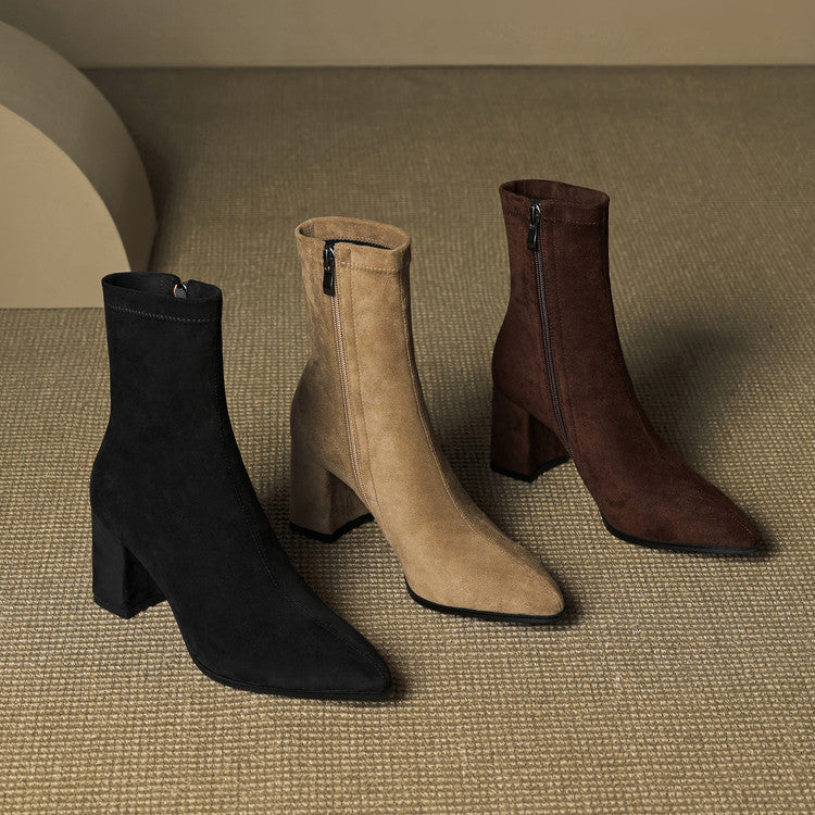 Tylia Genuine Suede Boots