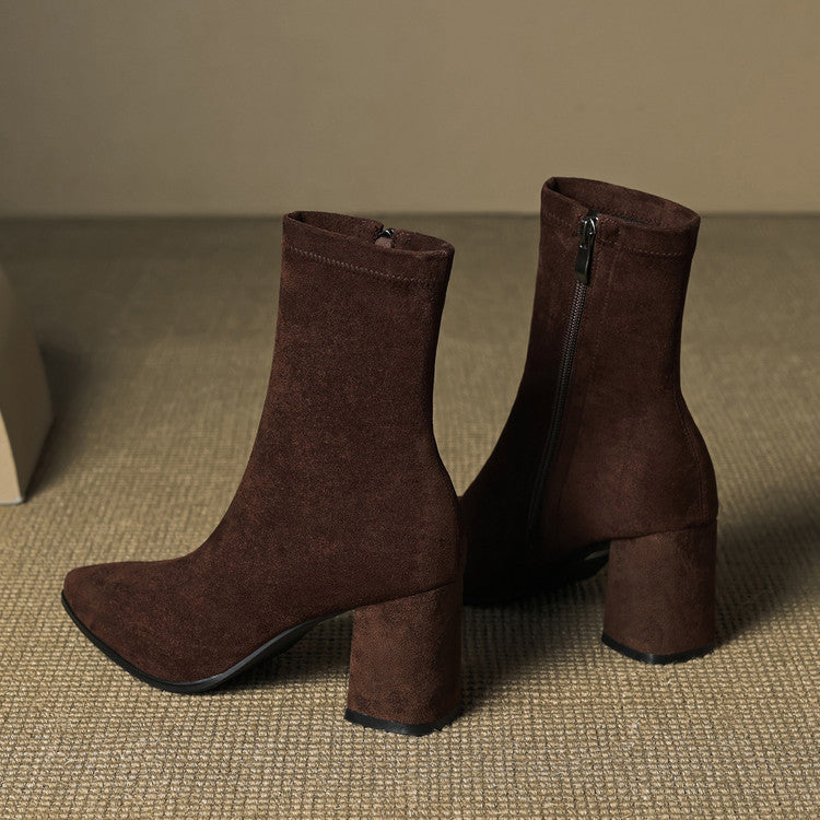 Tylia Genuine Suede Boots