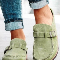 Valencia – Suede Buckle Comfort Clogs