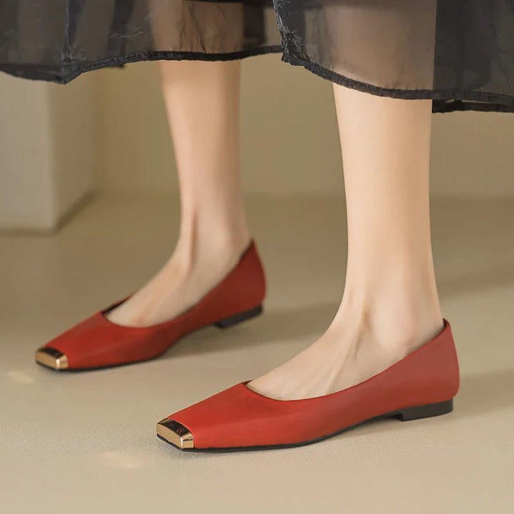 Dania Gold Toe Ballet Flat