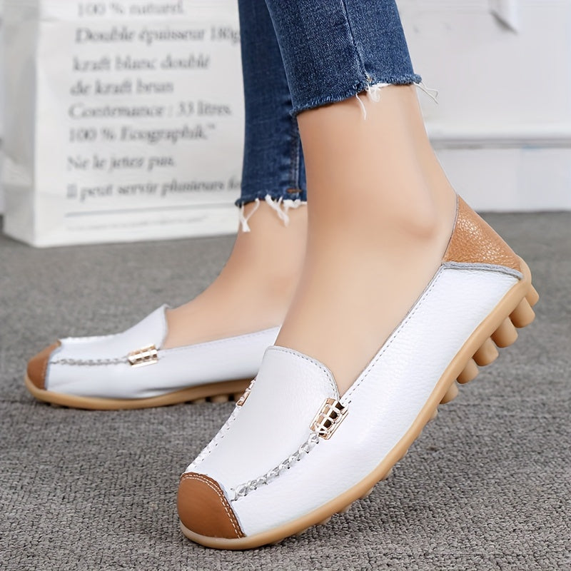 Round Toe Casual Loafers