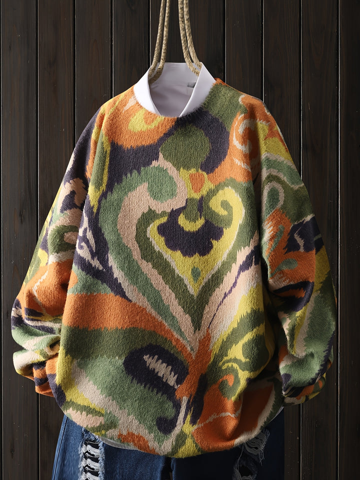 Bohemian Sweater Heart Pattern