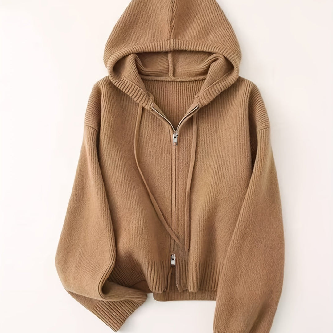 Women's Thick Winter Hooded Zip-Up Cardigan Coat