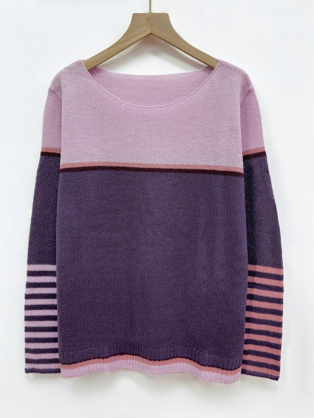 Ava - Long Sleeve Striped Sweater