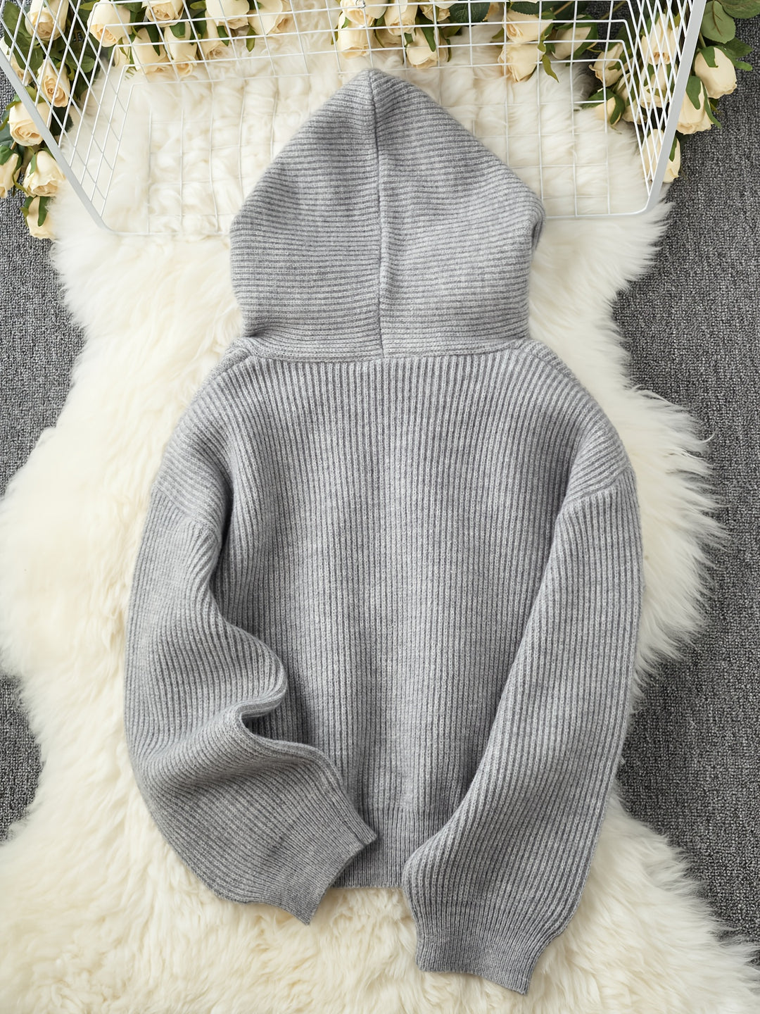 Women's Thick Winter Hooded Zip-Up Cardigan Coat