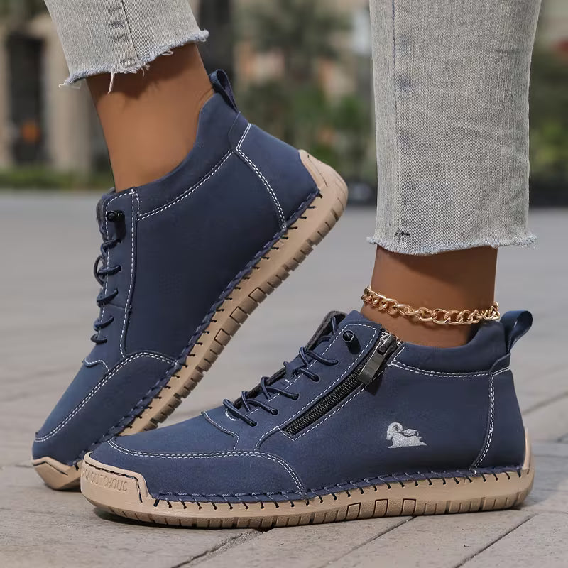 Mila – Cozy Orthopedic Sneakers with Zipper Closure