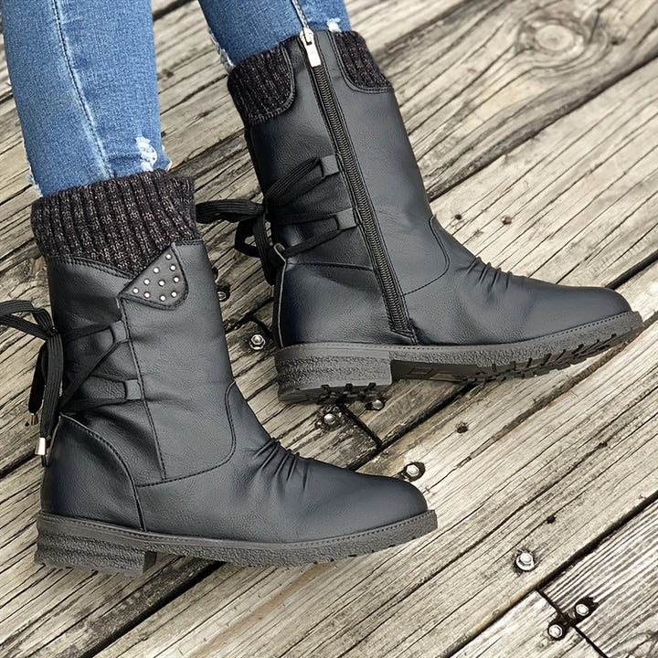 Vintage Classic Elegant 's Mid-Calf Boots