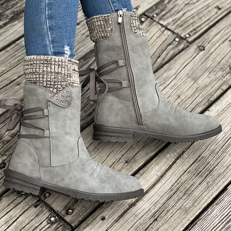 Vintage Classic Elegant 's Mid-Calf Boots