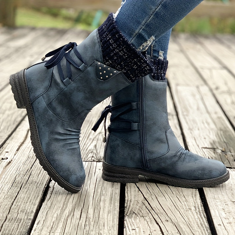 Vintage Classic Elegant 's Mid-Calf Boots