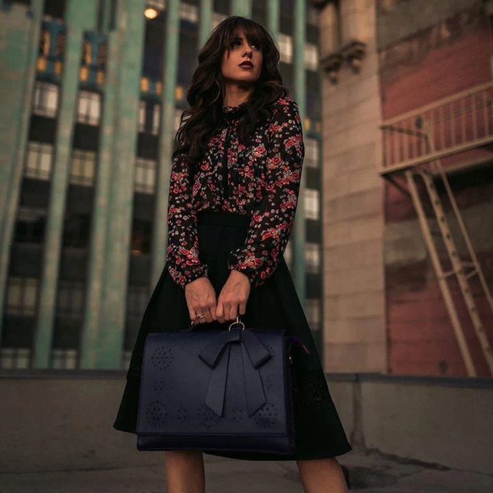 Elegant Bow-Tie Satchel