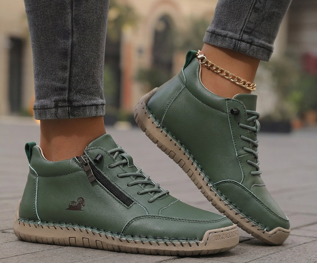 Mila – Cozy Orthopedic Sneakers with Zipper Closure