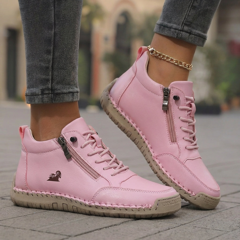 Mila – Cozy Orthopedic Sneakers with Zipper Closure