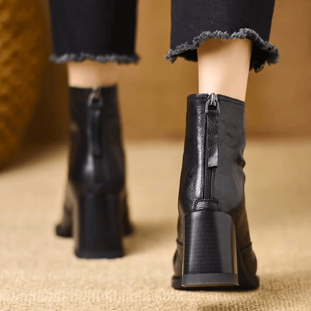 Claudia | Luxury Ankle Boots with Medium Heel